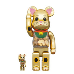 BE@RBRICK x 招财猫“小番”100%+400% 招财猫