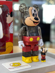 BE@RBRICK x Clot 三眼米奇透明黑色版 100+400% bearbrick
