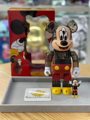 BE@RBRICK x Clot 三眼米奇透明黑色版 100+400% bearbrick