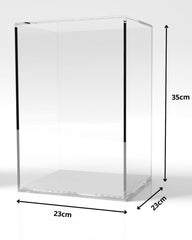 适用于 Molly/Kaws 的高端优质亚克力展示盒(一体式,无需组装)亚克力盒