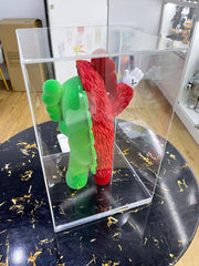 适用于 Molly/Kaws 的高端优质亚克力展示盒(一体式,无需组装)亚克力盒