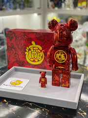 BE@RBRICK x ACU 财神 100%+400% 红熊砖财神 红财神