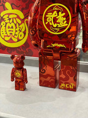 BE@RBRICK x ACU 财神 100%+400% 红熊砖财神 红财神