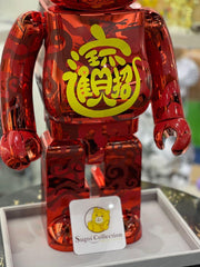 BE@RBRICK x ACU 财神 1000% 红色 Ver.熊砖财神 红财神