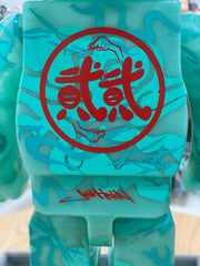 BE@RBRICK x ACU 财神翡翠 Ver. 1000% GID bearbrick 绿财神翡翠财神 (附赠艺术印刷品“禄”) CNY 农历新年