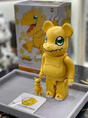 BE@RBRICK x 数码宝贝亚古兽 400%+100% bearbrick