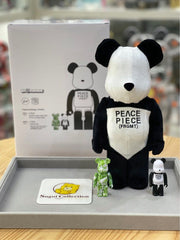 BE@RBRICK x Fragment Design 熊猫和平碎片 100%+100%+400%/1000% bearbrick clot fragmentdesign frgmt