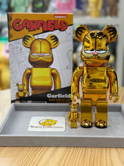 BE@RBRICK x Garfield Gold Chrome 100%+400% bearbrick