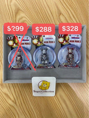 BE@RBRICK x Iron Man 3 100% Mark 42/Mark 42 Damaged Ver./War Machine bearbrick ironman