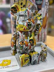 BE@RBRICK x Jean-Michel Basquiat #1 100%+400% 套装(第一代于 2018 年发布)bearbrick