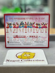 BE@RBRICK x Kamen Joshi 100% GID 蓝色和粉色套装(2015 年发布)夜光 bearbrick