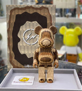 BE@RBRICK x Karimoku Fragment Design 400% - Carved Layered Wood (2018) bearbrick fragmentdesign