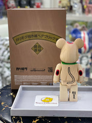 BE@RBRICK x Karimoku x Maneki Neko 400%「福入」熊砖木制招财猫