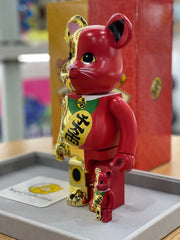 BE@RBRICK x 招财猫 100%+400% 金色 & 红色 bearbrick