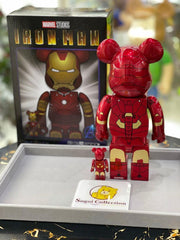 BE@RBRICK x Marvel 钢铁侠 Mark III 100%+400% 套装(Medicom Toy 25 周年纪念)钢铁侠 Mark 3