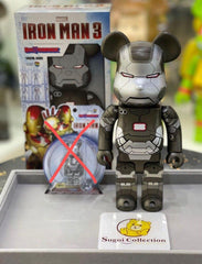 BE@RBRICK x Marvel 钢铁侠战争机器 400% 套装 bearbrick