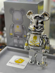 BE@RBRICK x Mastermind Japan 100%+400% 银 bearbrick