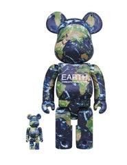 BE@RBRICK x NASA 地球 100%+400% 套装(Medicom Toy 25 周年展览专属)bearbrick