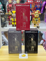 BE@RBRICK x OriginalFake Kaws Companion Dissected 400% (Sealed Set of 3-Brown/Grey/Black) *Not for sell separately