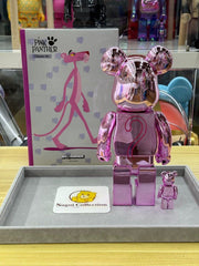 BE@RBRICK x 粉红豹 100%+400% 镀铬版 bearbrick
