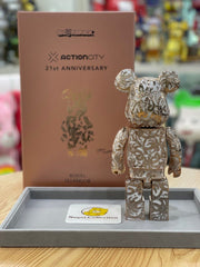 BE@RBRICK x Royal Selangor x Steven Harrington 400% 玫瑰金版 bearbrick