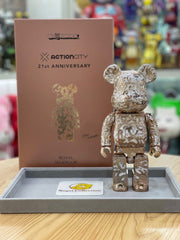 BE@RBRICK x Royal Selangor x Steven Harrington 400% 玫瑰金版 bearbrick
