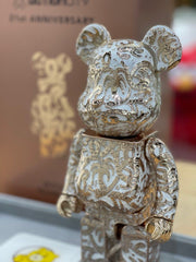 BE@RBRICK x Royal Selangor x Steven Harrington 400% 玫瑰金版 bearbrick