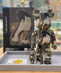 BE@RBRICK x 东周斋写乐“演员大谷鬼二三世饰演男仆夜子江户平”100%+400%套装熊砖