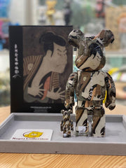 BE@RBRICK x 东周斋写乐“演员大谷鬼二三世饰演男仆夜子江户平”100%+400%套装熊砖