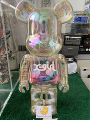 BE@RBRICK x X-Girl 彩虹色 1000% bearbrick xgirl