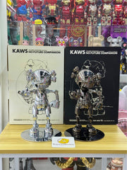 KAWS x Hajime Sorayama No Future Companion 黑色和银色镀铬(2008 年发行,编号,限量 500 份)