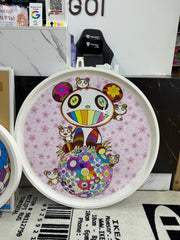 村上隆《樱花与熊猫》(专业装框,限量300份,连框直径80厘米)