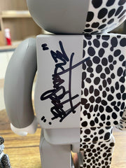 BE@RBRICK x Atmos x Staple 100% & 400% Grey (Signed by Staple Founder Jeff Ng)