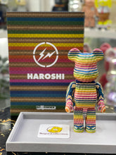 BE@RBRICK x fragmentdesign x HAROSHI Karimoku 400% carved wooden bearbrick