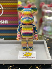 BE@RBRICK x fragmentdesign x HAROSHI Karimoku 400% 雕刻木 bearbrick