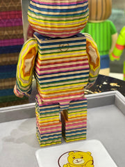 BE@RBRICK x fragmentdesign x HAROSHI Karimoku 400% 雕刻木 bearbrick