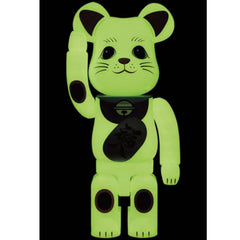 BE@RBRICK x 招财猫 400% GID 夜光 bearbrick 幸运猫 fortune cat 福入
