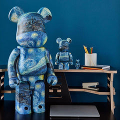 BE@RBRICK x MoMA x 文森特·梵高《星夜》 1000% bearbrick