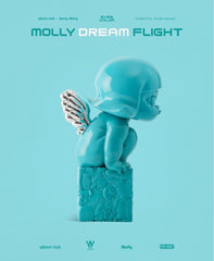 Pop Mart Silent Trick x Molly Dream Flight “眼睛颜色” (全球限量200套,2023上海流行玩具展独家发售) 上海PTS 蒂芙尼蓝