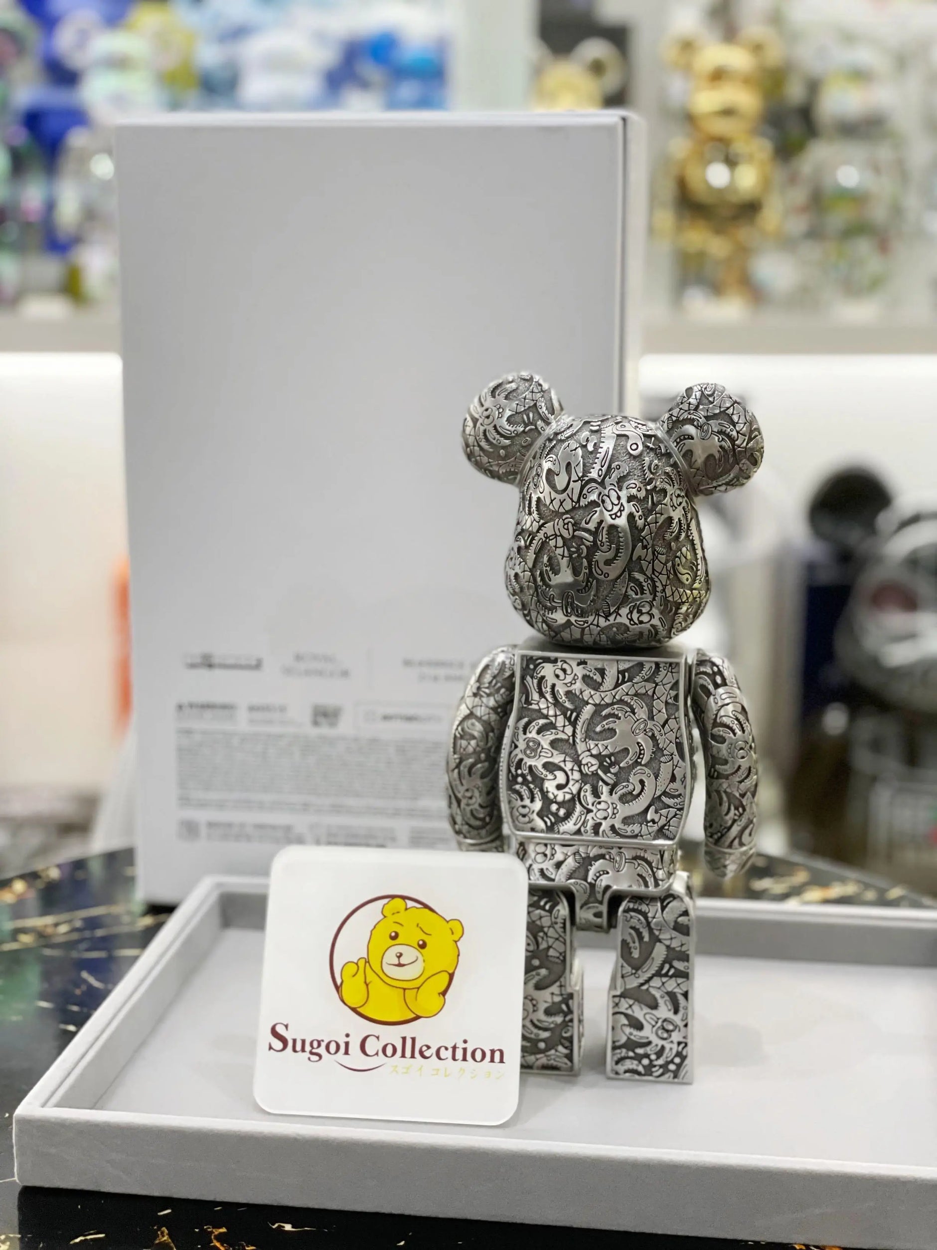 くま BE@RBRICK x Maneki Neko 400% secret white 千万两&开运 lucky