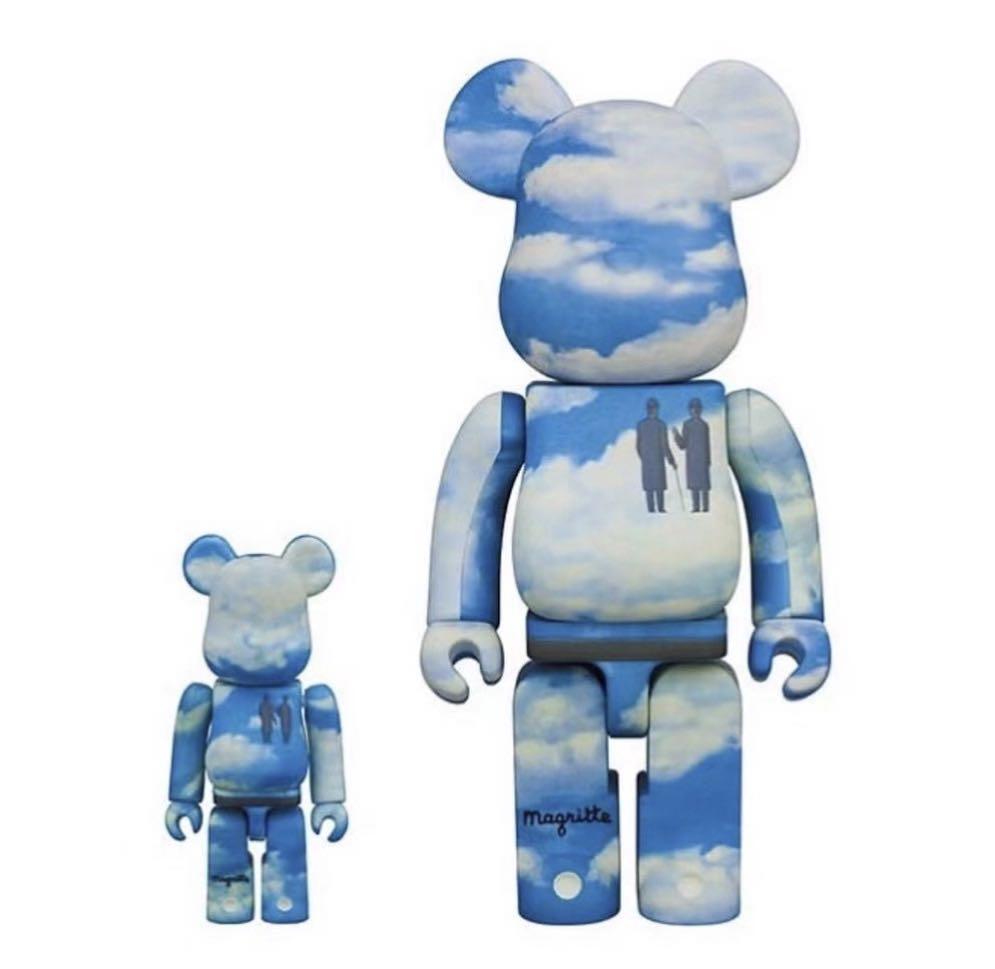 BE@RBRICK x Rene Magritte Infinite Recognition 1963 The Castle of the Pyrenees 400% & 100% Bearbrick