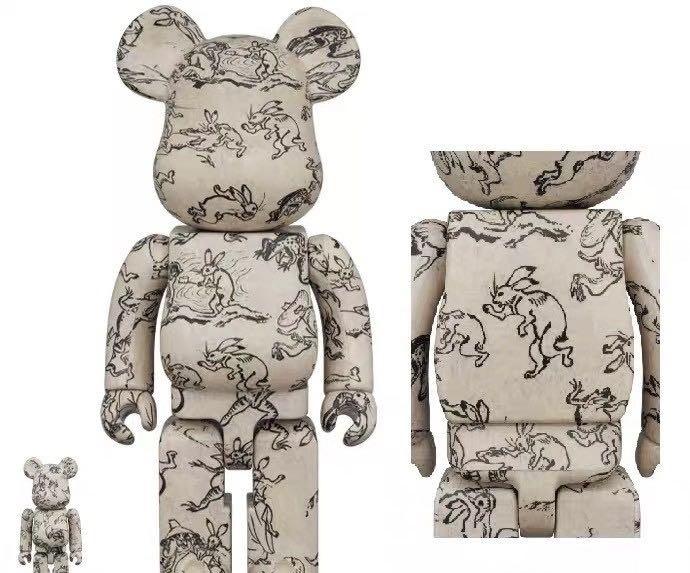 BE@RBRICK x Choju Jinbutsu Giga 100% & 400% Bearbrick 鸟兽人物戏画 Japanese Art