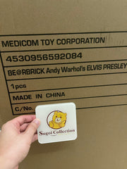 BE@RBRICK x Andy Warhol x Triple Elvis Presley (1963) 1000% bearbrick