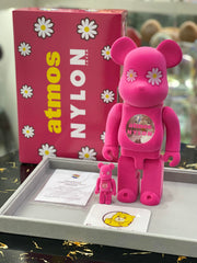 BE@RBRICK x Atmos NYLON JAPAN 100% &amp; 400% 套装 bearbrick 菊花