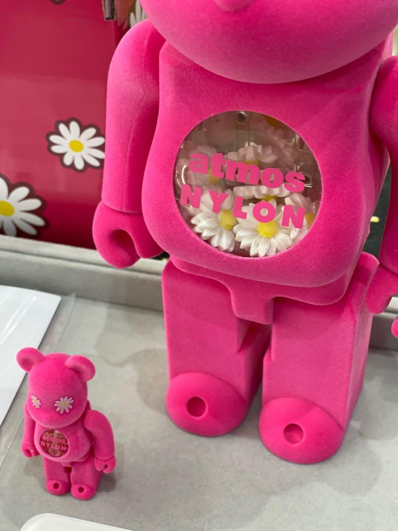 BE@RBRICK x Atmos NYLON JAPAN 100% &amp; 400% 套装 bearbrick 菊花