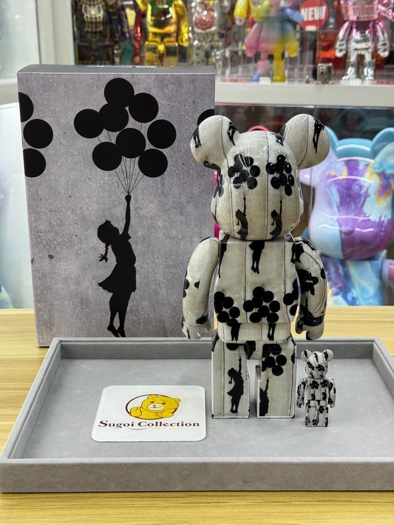 BE@RBRICK x Banksy 飞气球女孩 100%+400% bearbrick