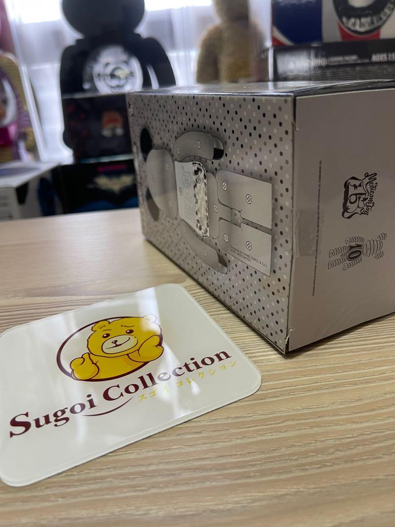 BE@RBRICK x Chogokin 我的第一个宝贝 200% 黑色和银色 bearbrick