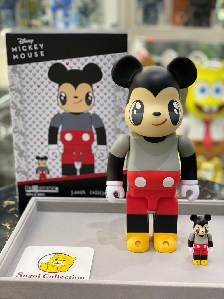 BE@RBRICK Javier Calleja Mickey Mouse Exclusive 100% + 400% - Medicom Toy - Neuf Scellé