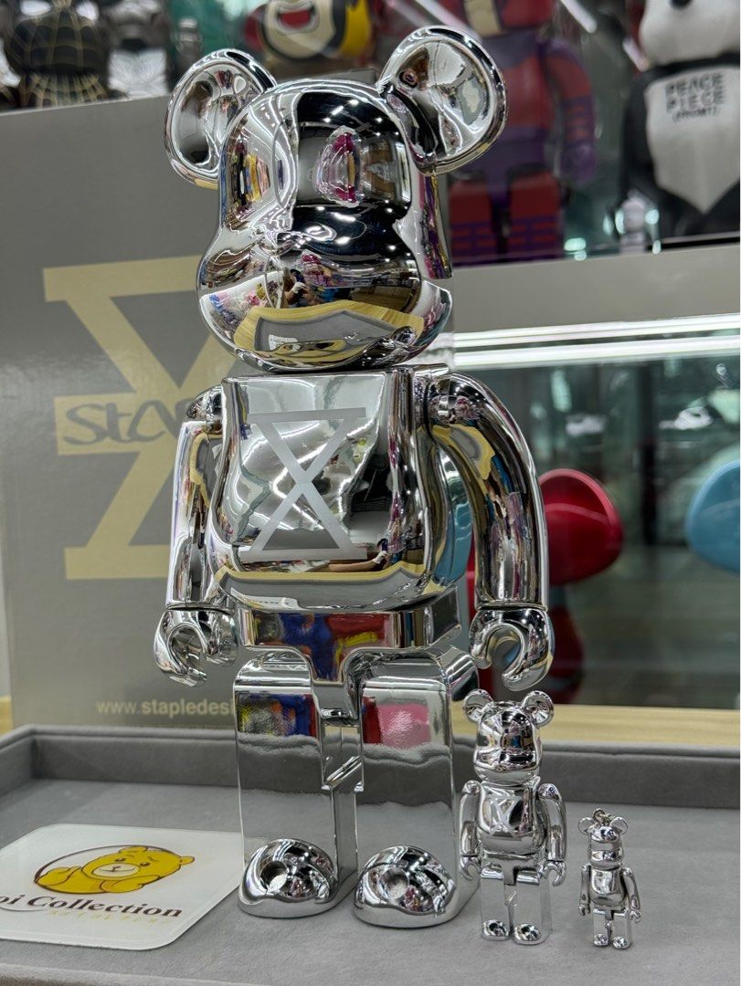 BE@RBRICK x Jeff Staple 100% & 400% & 70% (Released in 2007) Signed by Jeff Staple