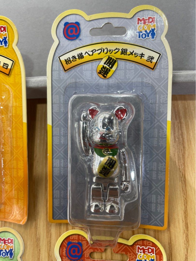 BE@RBRICK x Maneki Neko 100% bearbrick lucky cat 千万两/开运/福入/